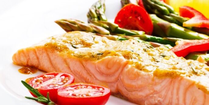 salmón con verduras para adelgazar