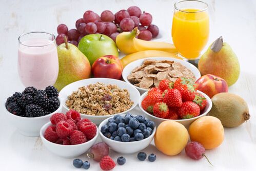 bagas e froitas para unha nutrición adecuada