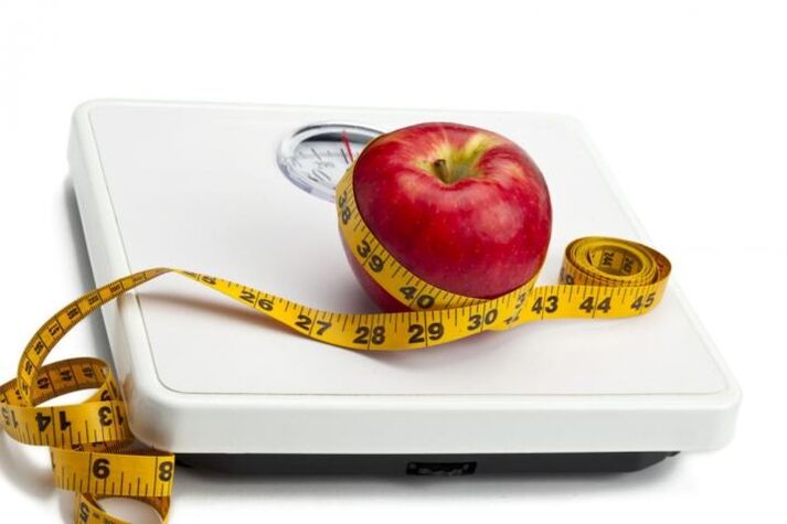 mazá para a perda de peso nunha dieta proteica